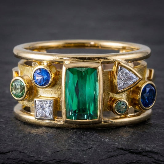 Elegant Emerald Gemstone Ring 03483640