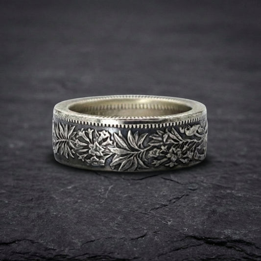 Elegant Flower Silver Ring 96812084