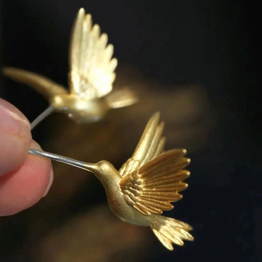 Elegant Gold Hummingbird Earrings 51734028 01 (1)