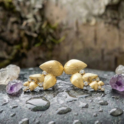 Elegant Gold Leaf Earrings