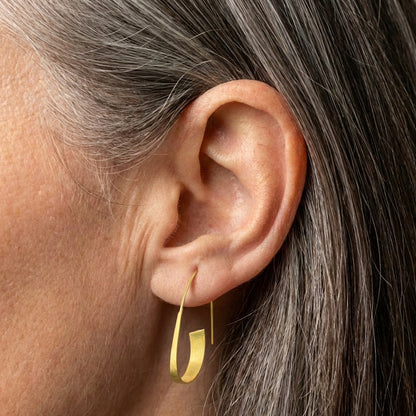 Elegant Gold Spiral Earrings