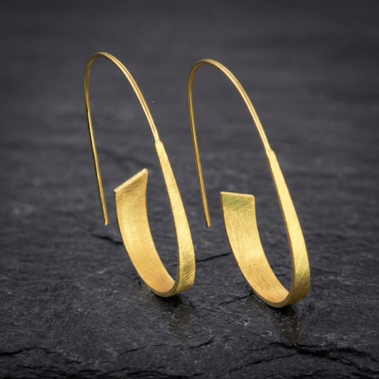 Elegant Gold Spiral Earrings 29727114