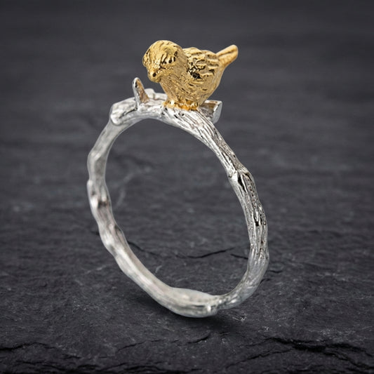Elegant Golden Bird Ring 45601138