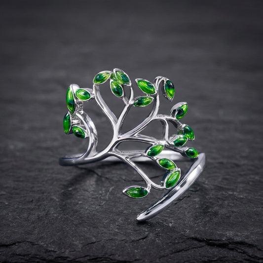 Elegant Green Leaf Ring 48856829