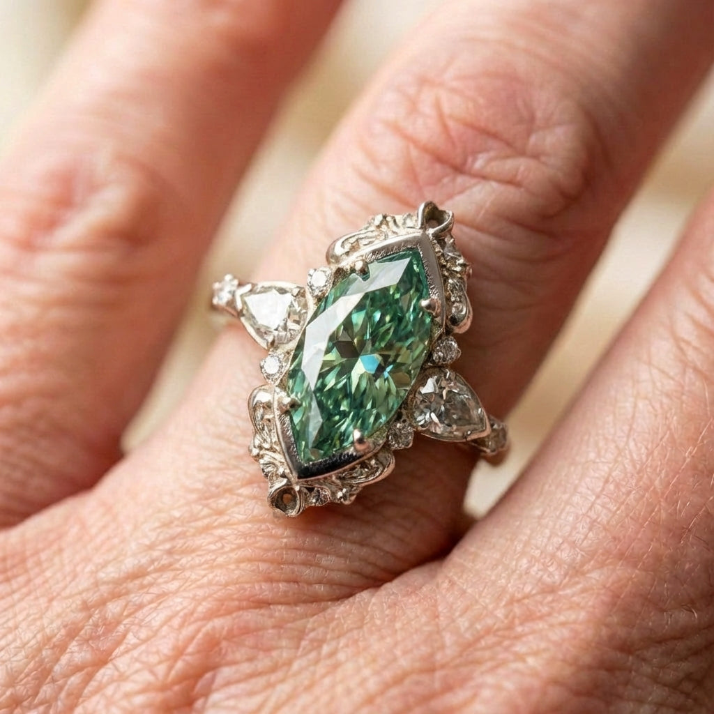 Elegant Green Stone Ring