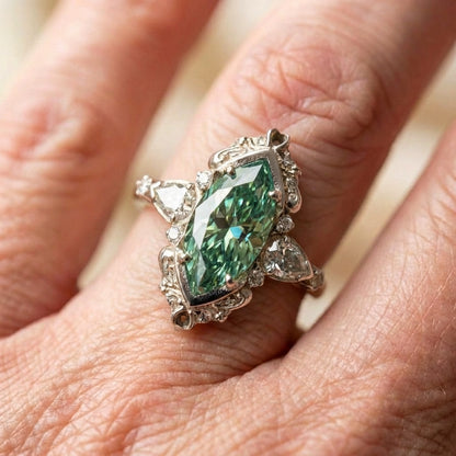 Elegant Green Stone Ring