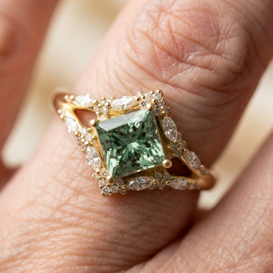 Elegant Green Stone Ring
