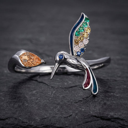 Elegant Hummingbird Ring 68758816