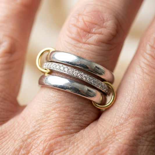 Elegant Interlocking Ring