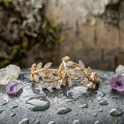 Elegant Leaf Hoop Earrings