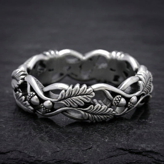 Elegant Leaf Twist Ring 70897278