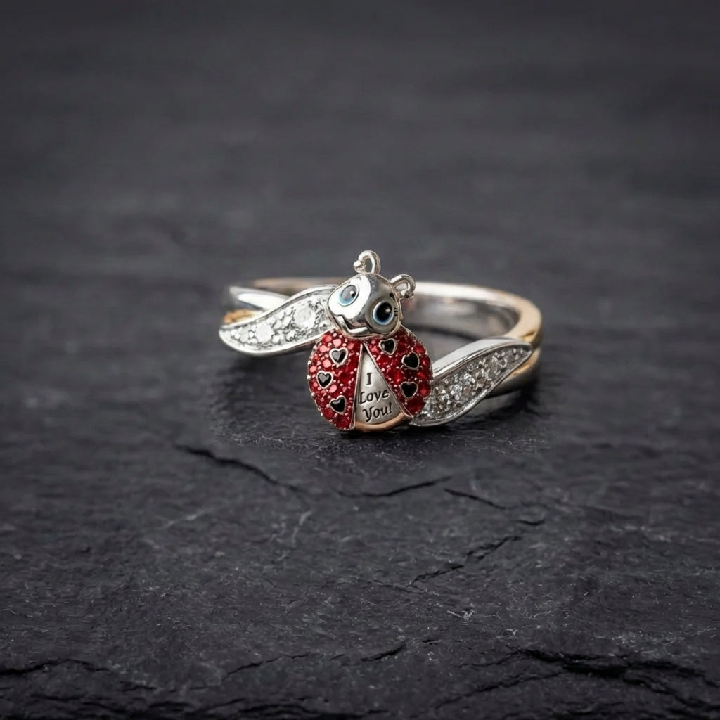 Elegant Lovebug Whisper Ring