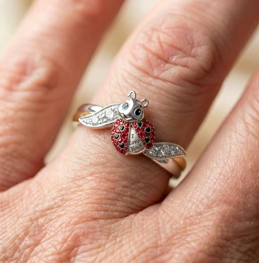 Elegant Lovebug Whisper Ring