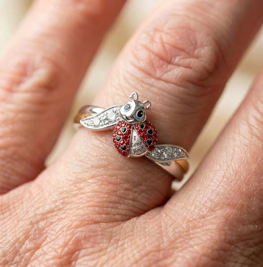 Elegant Lovebug Whisper Ring