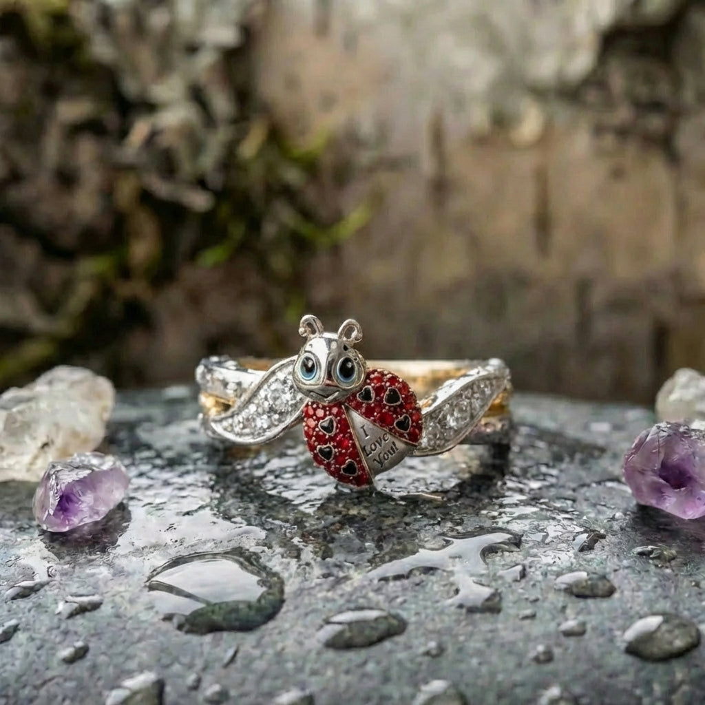 Elegant Lovebug Whisper Ring