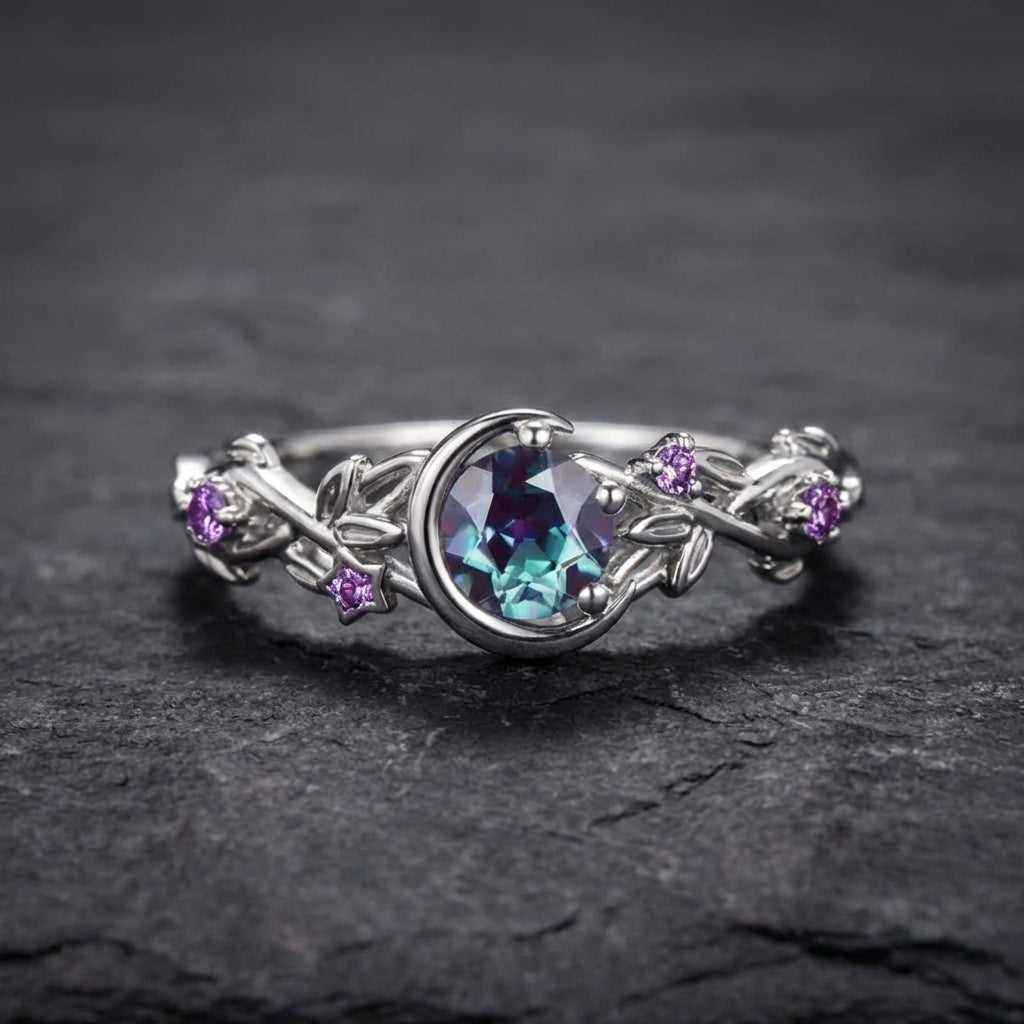 Elegant Moon Crystal Ring 41052848