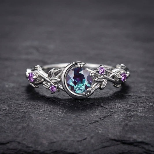 Elegant Moon Crystal Ring 41052848