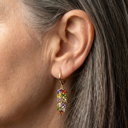 Elegant Multicolor Crystal Earrings