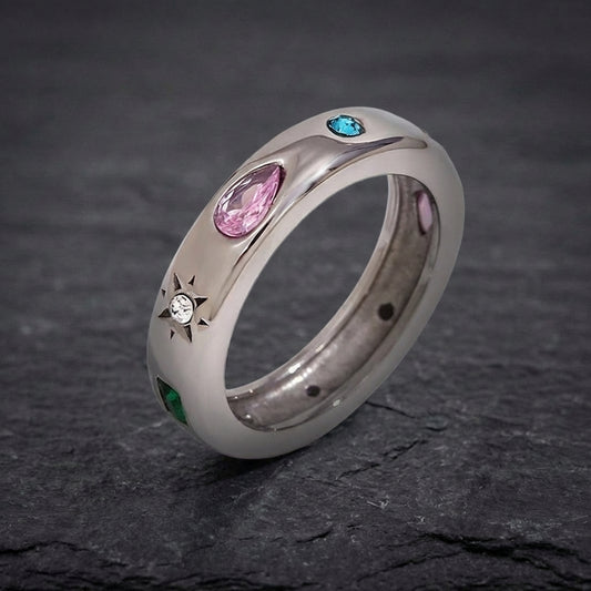Elegant Multistone Statement Ring 99032229