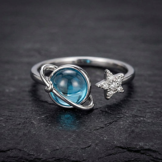 Elegant Opal Planet Ring 09764381