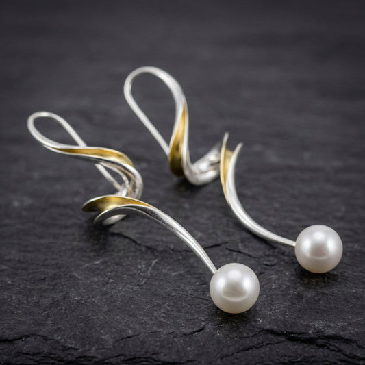 Elegant Pearl Dangle Earrings 60597894