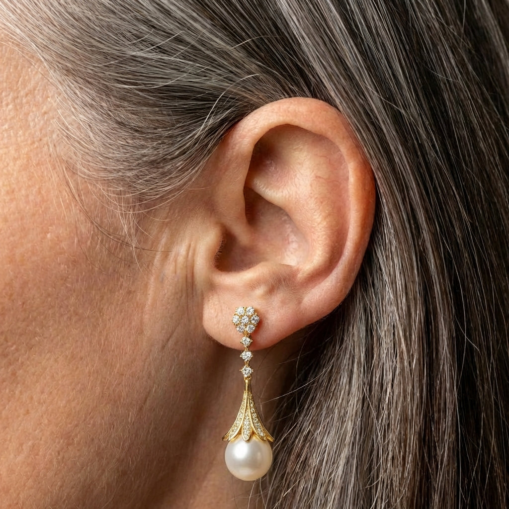 Elegant Pearl Drop Earrings