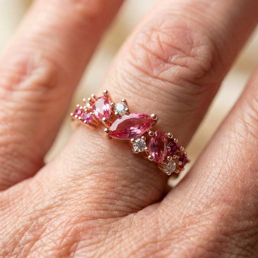 Elegant Pink Tourmaline Ring