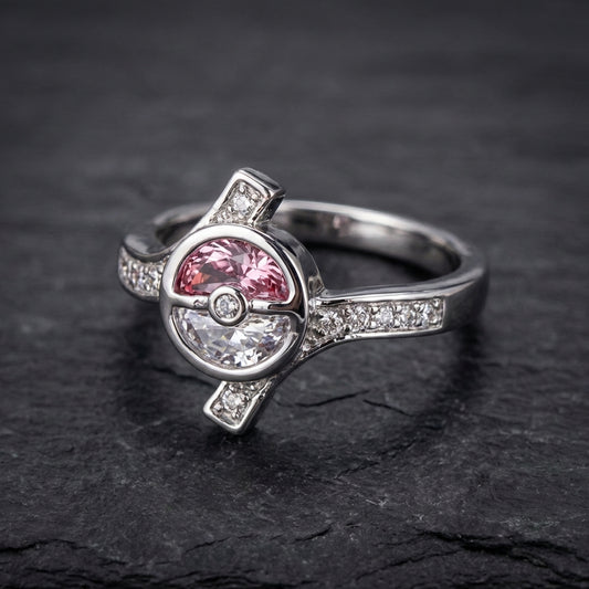 Elegant Pink Zircon Ring 27833215