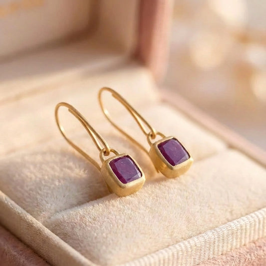 Elegant Purple Gem Drop