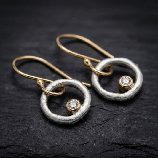 Elegant Round Dangle Earrings 94715607