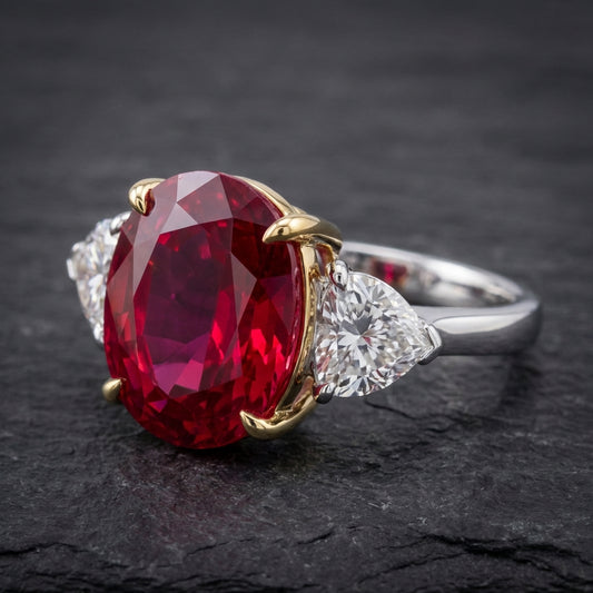 Elegant Ruby Diamond Ring 71705903