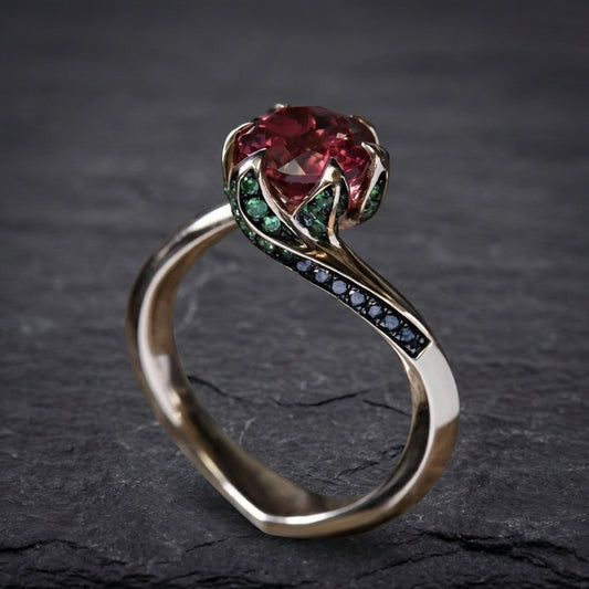 Elegant Ruby Rose Ring 39348904