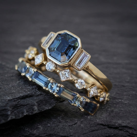Elegant Sapphire Gold Ring 63026612