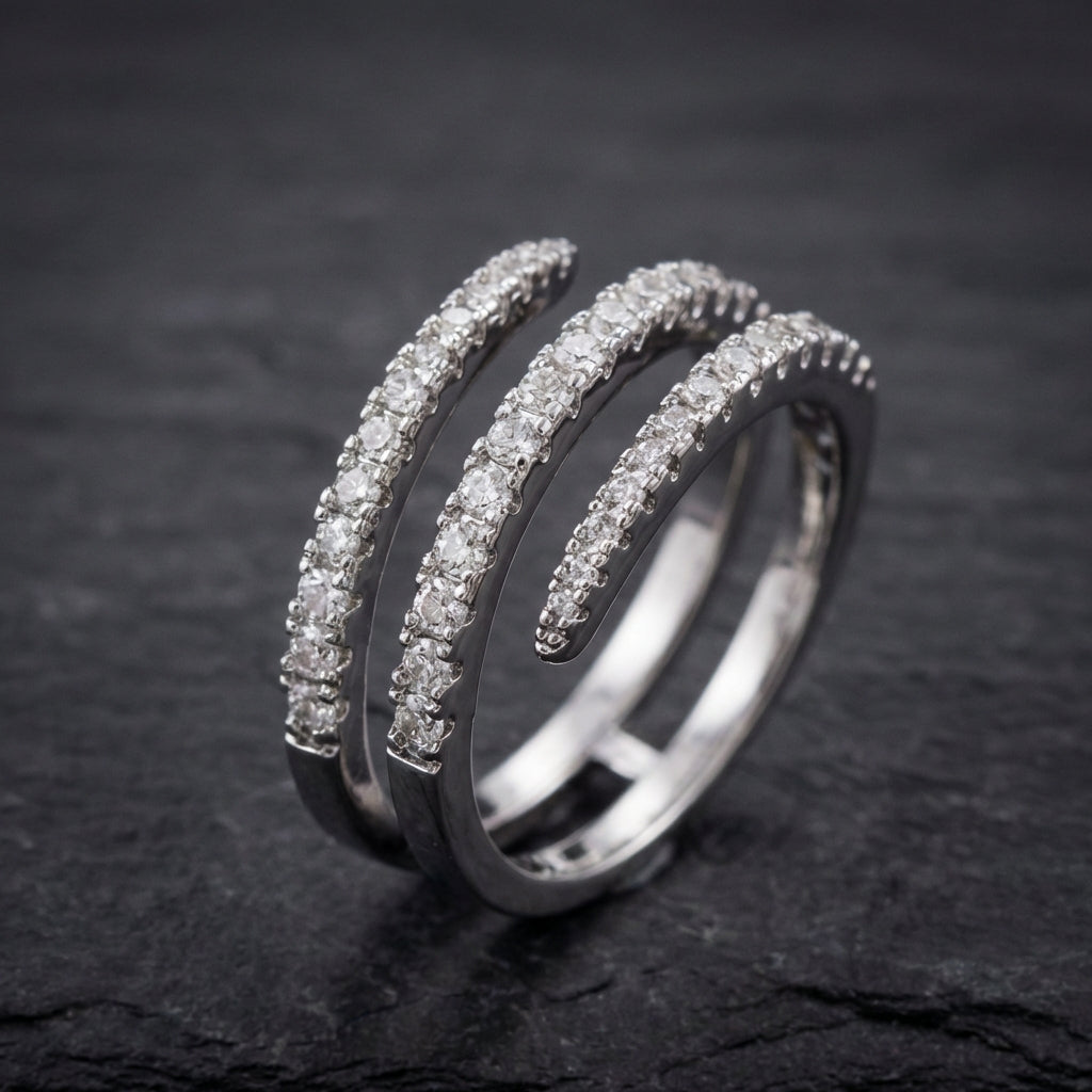 Elegant Shiny Cubic Zircon Ring