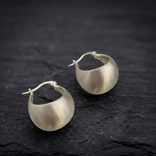Elegant Silver Ball Earrings 29157614