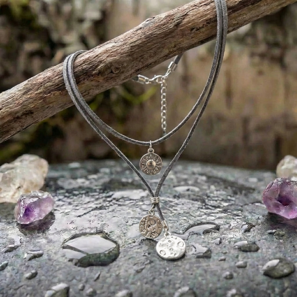 Elegant Silver Eclipse Layered