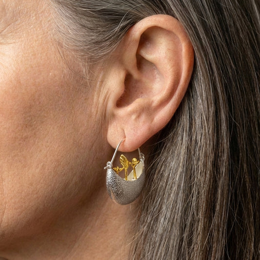Elegant Silver Hoop Earrings