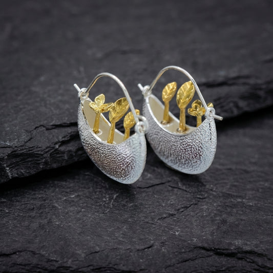 Elegant Silver Hoop Earrings 96842073