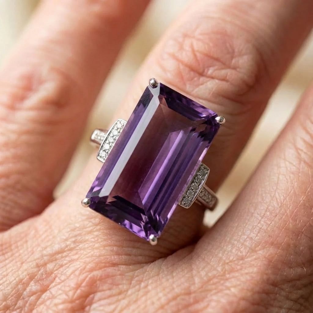 Elegant Twilight Amethyst Ring