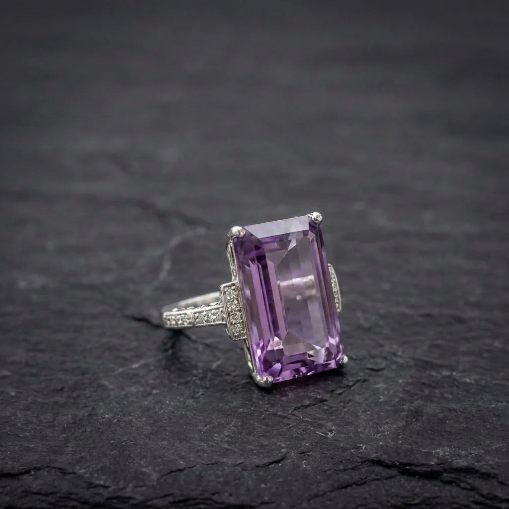 Elegant Twilight Amethyst Ring