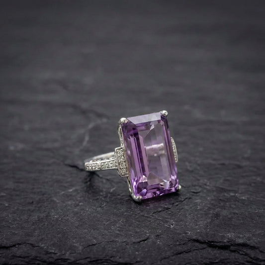 Elegant Twilight Amethyst Ring