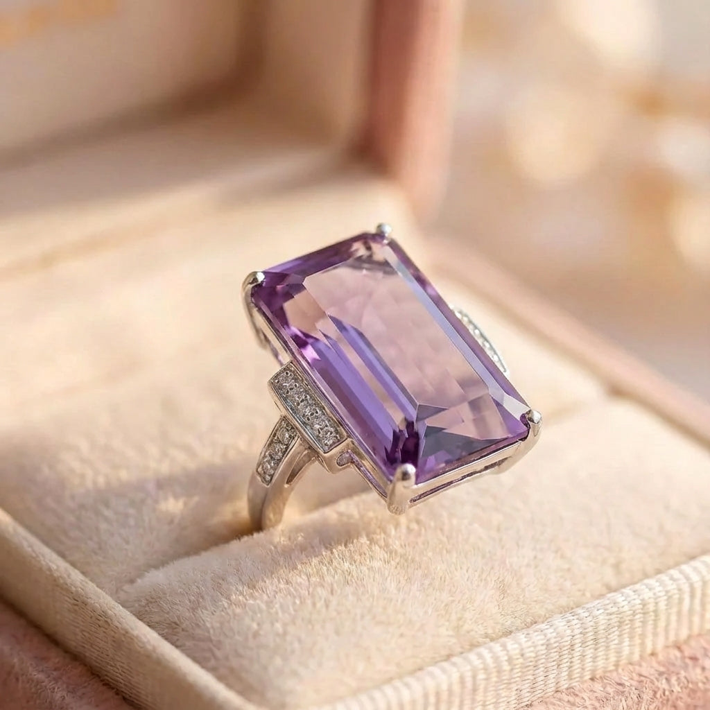 Elegant Twilight Amethyst Ring