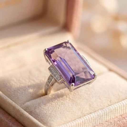 Elegant Twilight Amethyst Ring