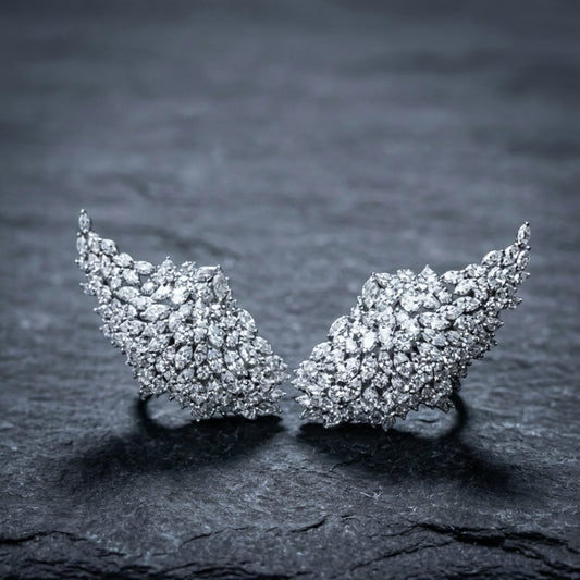 Elegant White Gold Ear Cuff