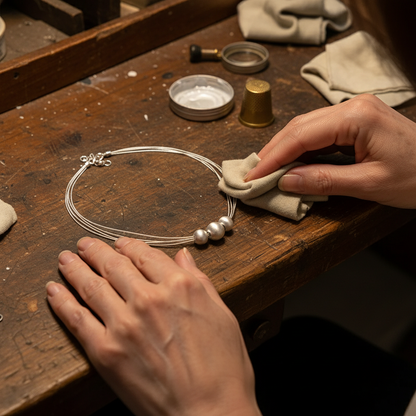 Elegant White Pearl Layered Necklace