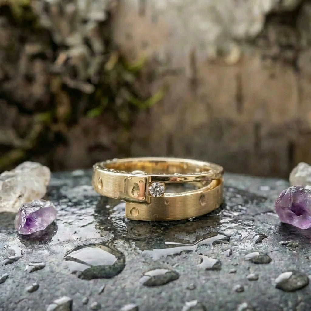 Elegant Wrap Around Gold Ring