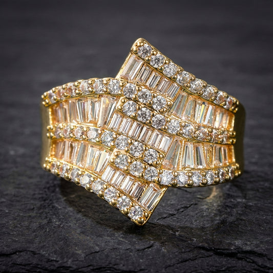 Elegant Zircon Statement Ring 46643130
