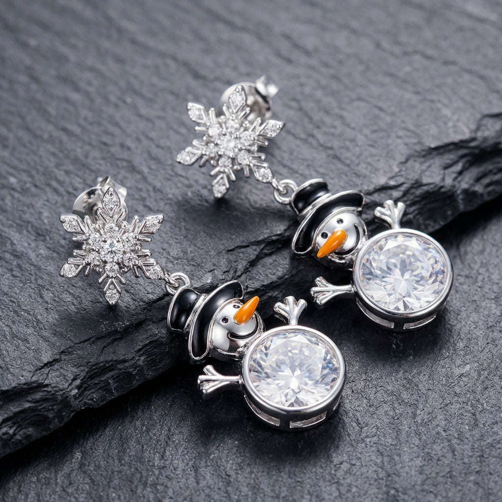 Festive Snowman Earrings 70565149