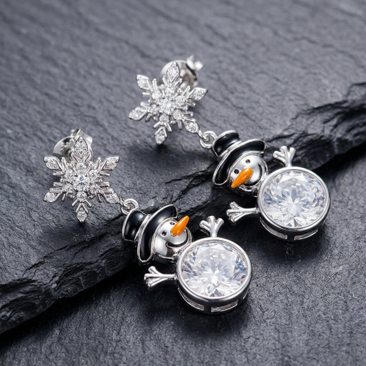 Festive Snowman Earrings 70565149