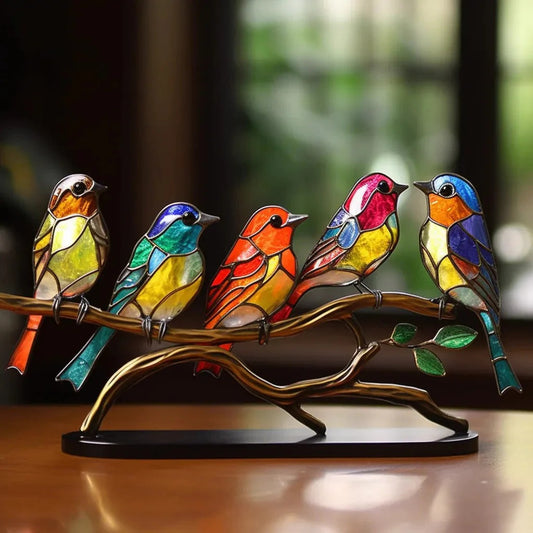 Five Birds Branch Sculpture